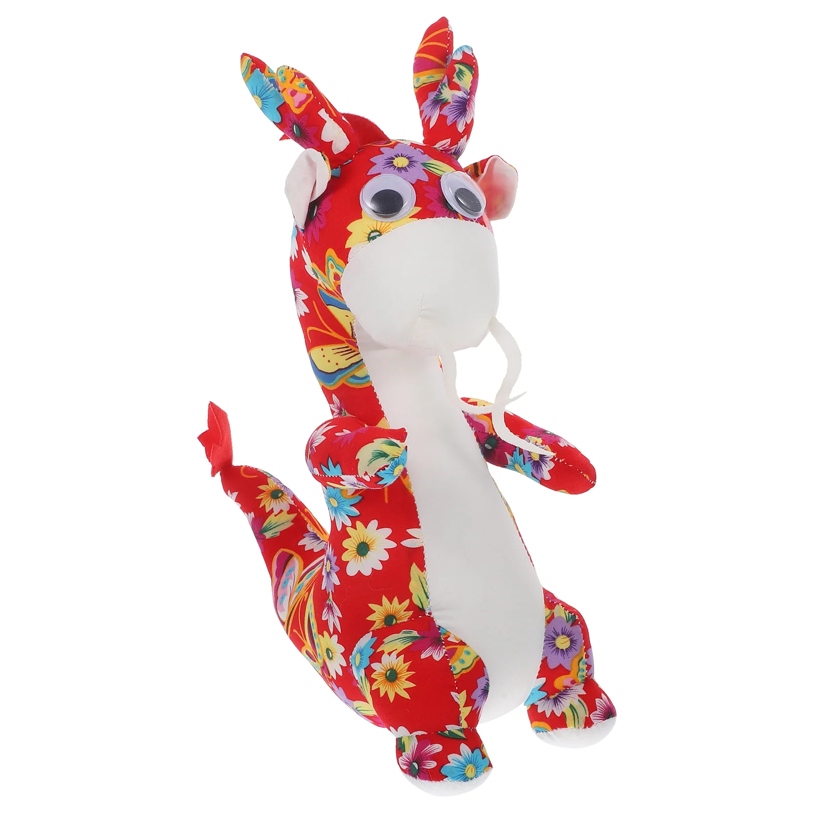 

Dragon Stuffed Animal Animals Calico Mascot Toy Chinese New Year Pp Cotton Gift Zodiac Decor