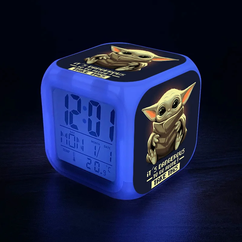 Детский будильник с героями Marvel Звездные войны Yoda рождественские милые цифровые