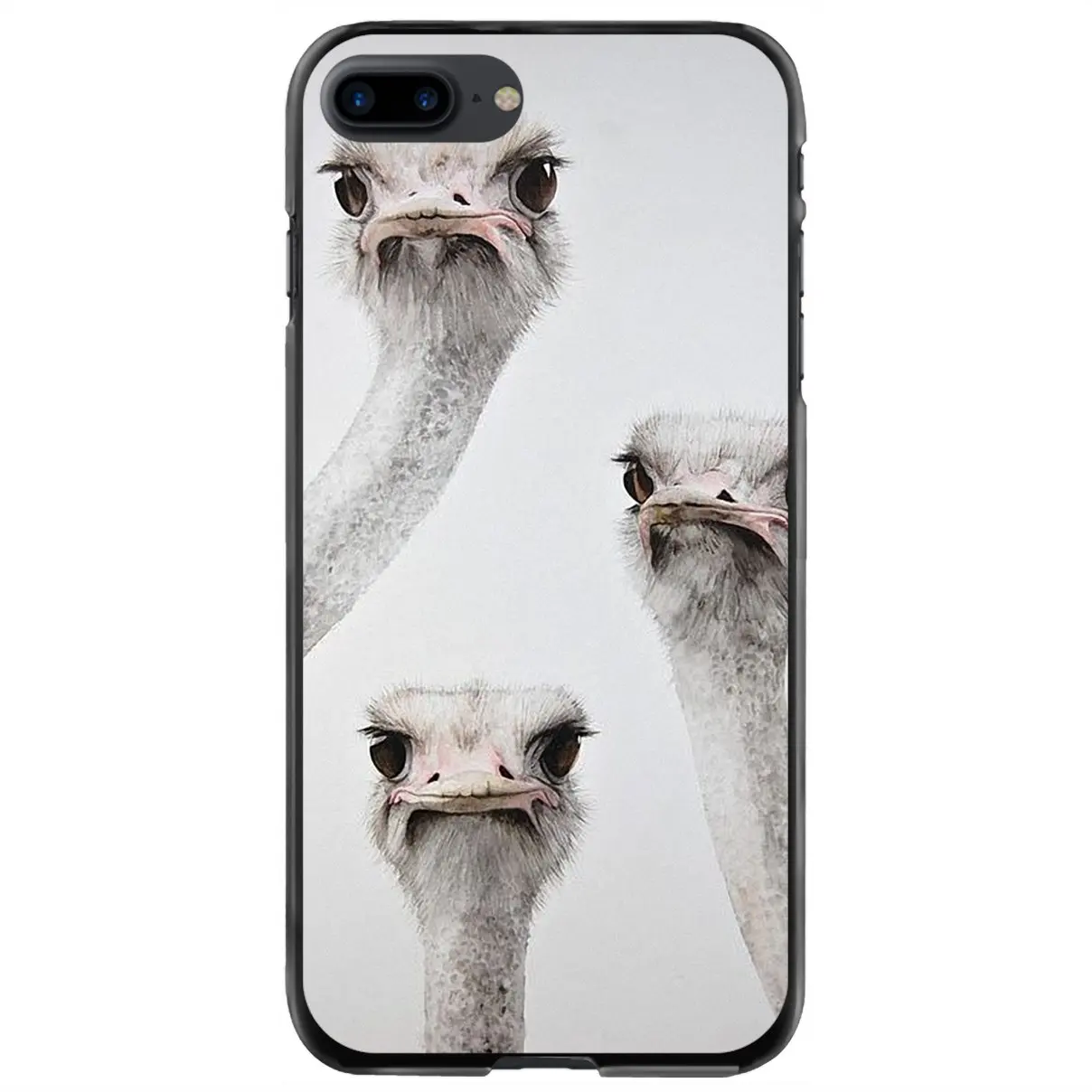 

Жесткий Чехол для iPhone 11 12 13 14 Pro MAX Mini 5 5S SE 6 6S 7 8 Plus 10 X XR XS Ostrich Africa Wild Ostriches