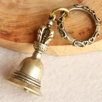 brass handicraft die casting drop wind bell tibetan bronze bell creative bell key car button wind home decoration pendant