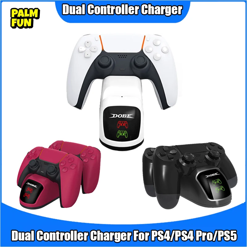 

Dual Controller Charger Dock LED USB Charging Stand Station Cradle for Sony Playstation 4 PS4 / PS4 Pro /PS4 Slim Controller