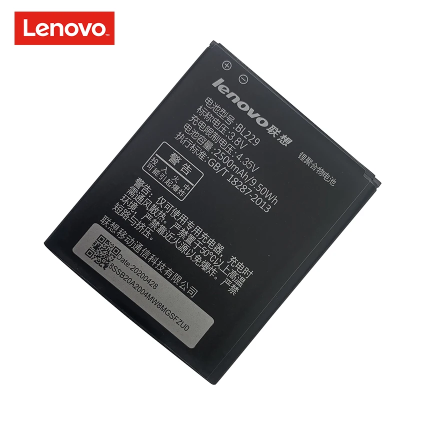 100% Оригинальный аккумулятор для Lenovo A8 A808T A806 BL229 с реальной емкостью 2500 мАч