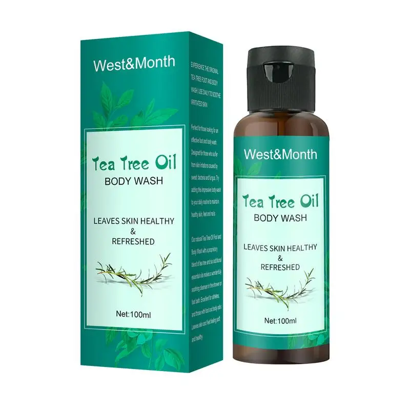 

Натуральное чайное дерево, средство для мытья тела, 100 мл, борется с запахом тела, состояние кожи с экземой и пятнами, успокаивает зуд и спосо...