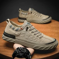 canvas mens shoes comfortable all match sneakers old beijing cloth shoes breathable ice silk cloth casual sports flats loafers