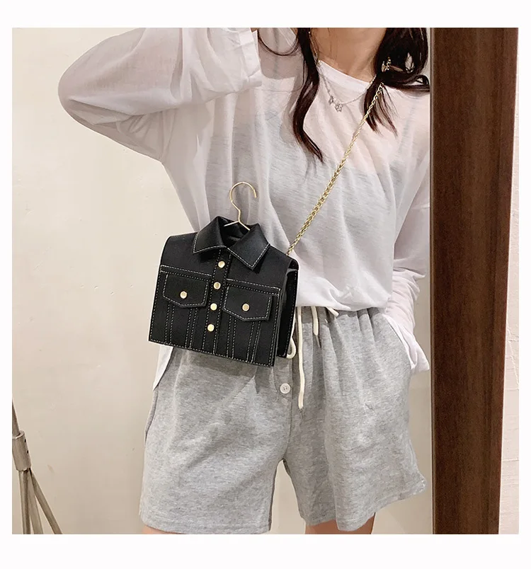 2022 Women Shoulder Bag Jacket Crossbody Leather Bag Lady Personality Shirt Messenger Flaps New Luxury Brand Designer Handbag