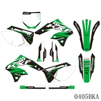 full graphics decals stickers motorcycle background custom number name for kawasaki kx250f kxf250 kx 250f kxf 250 2006 2007 2008