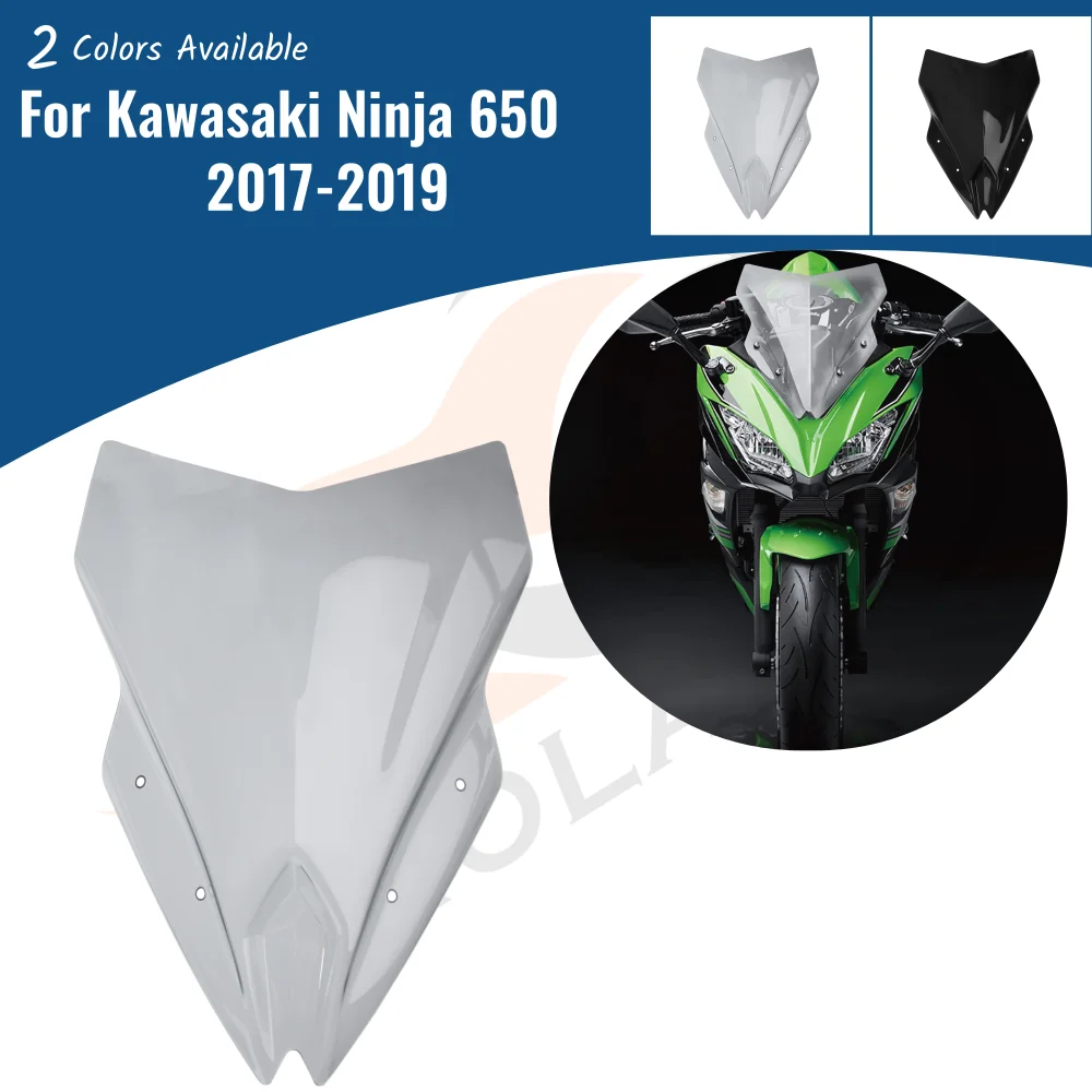 Ветрозащитный экран на лобовое стекло для Kawasaki Ninja 650 EX650 ER6F Ninja650 2017 2018 2019 аксессуары для мотоциклов