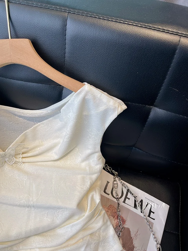 Новая женская футболка с короткими рукавами в китайском стиле лето 2024 новый