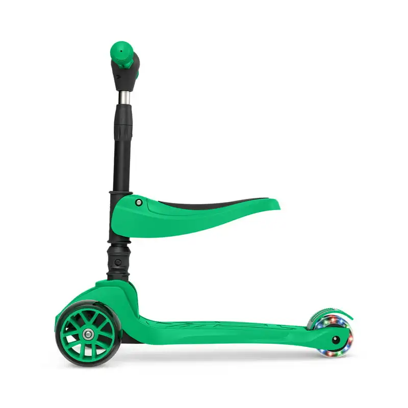 

Spot Red LED Light-up Kick Scooter with Seat Supports for Ages 3+, Unisex