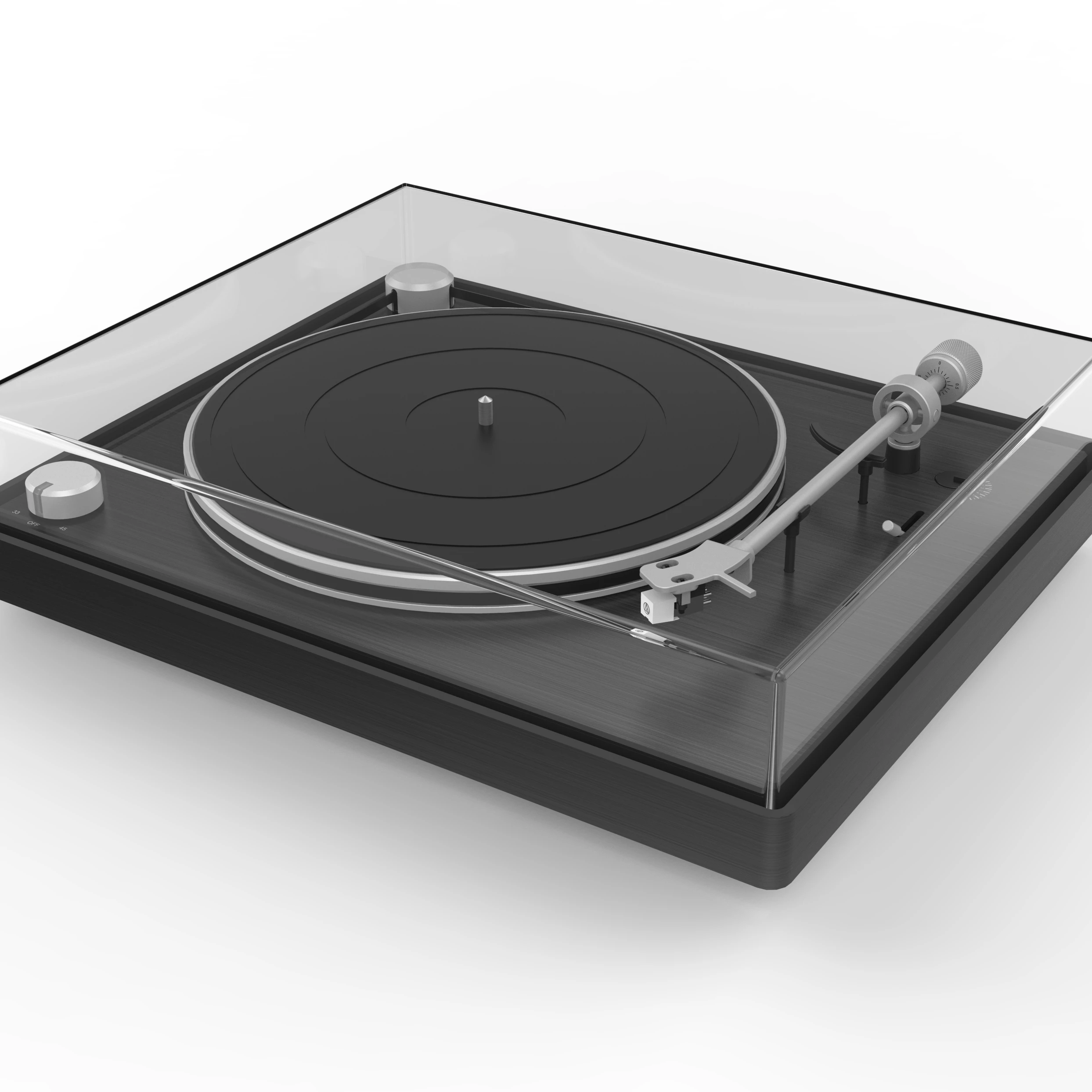 Best Selling E-E137 33 1/3, 45 rpm Turntable Home Audio Vinyl Turntable Player with BT Connection Record Player