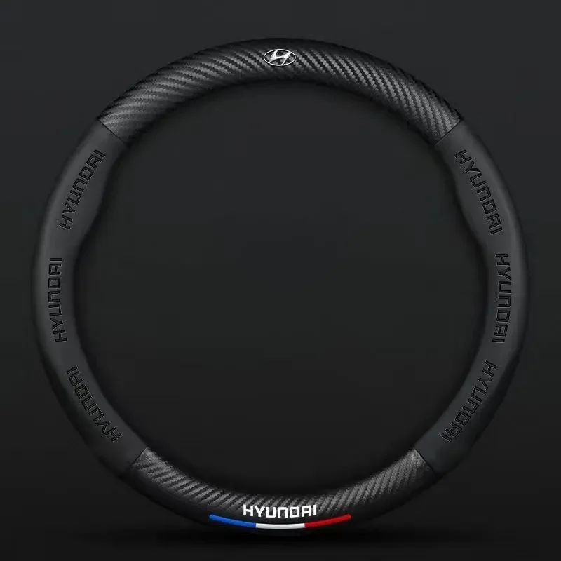 

Автомобильный чехол на руль, противоскользящий защитный чехол, автомобильные аксессуары для Hyundai i10 i20 i30 i40 ix35 N line Kona Santafe Sonata