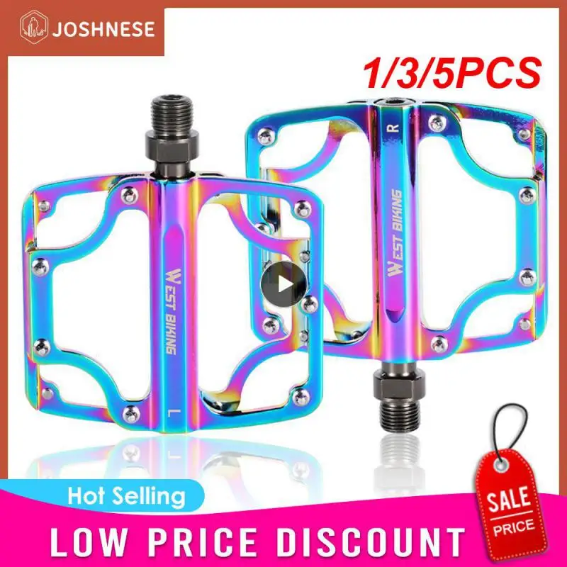 

1/3/5PCS BIKING Ultralight 3 Bearing Pedals Widen Aluminum Alloy BMX MTB Road Bike Sealed Bearing Pedal Cycling