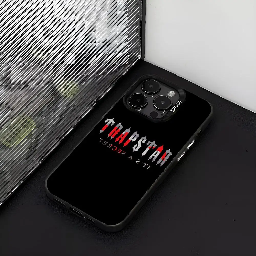 Чехол для телефона Trapstars матовый серебристый цвет iPhone 15 14 16 13 12 11 Pro Max Plus XS X