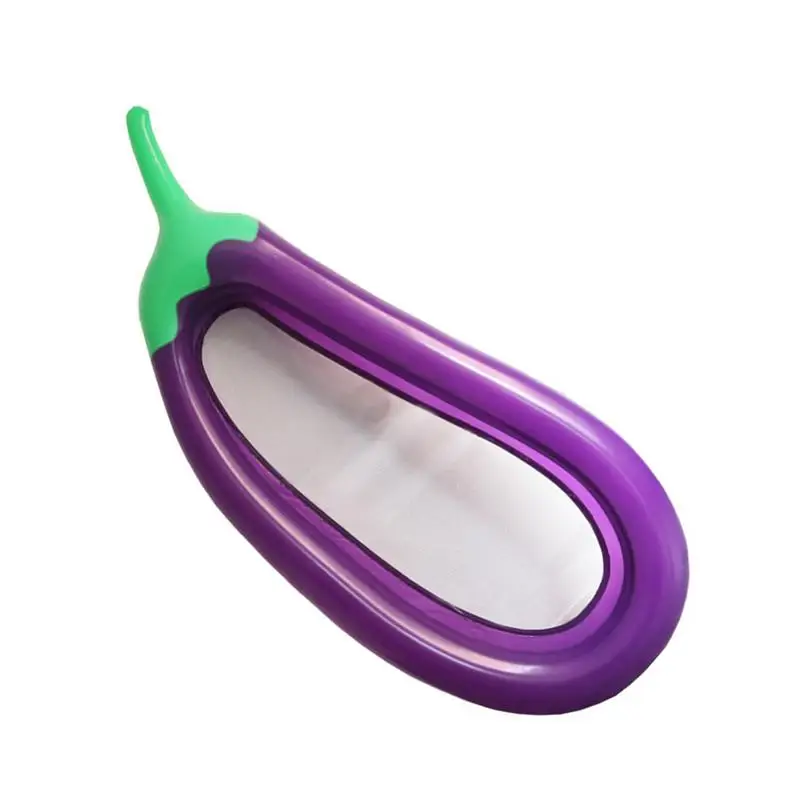 

Soft Inflatable Eggplant Shape Floats Raft Air Mattresses Comfortable Pool Float Hammock Water Floating Bed For Funny Summer