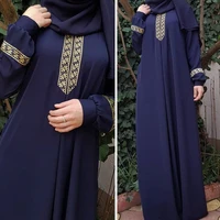 ramadan eid muslim fashion women dress solid color abaya dubai 2022 printed loose moroccan kaftan long dress islamic clothing