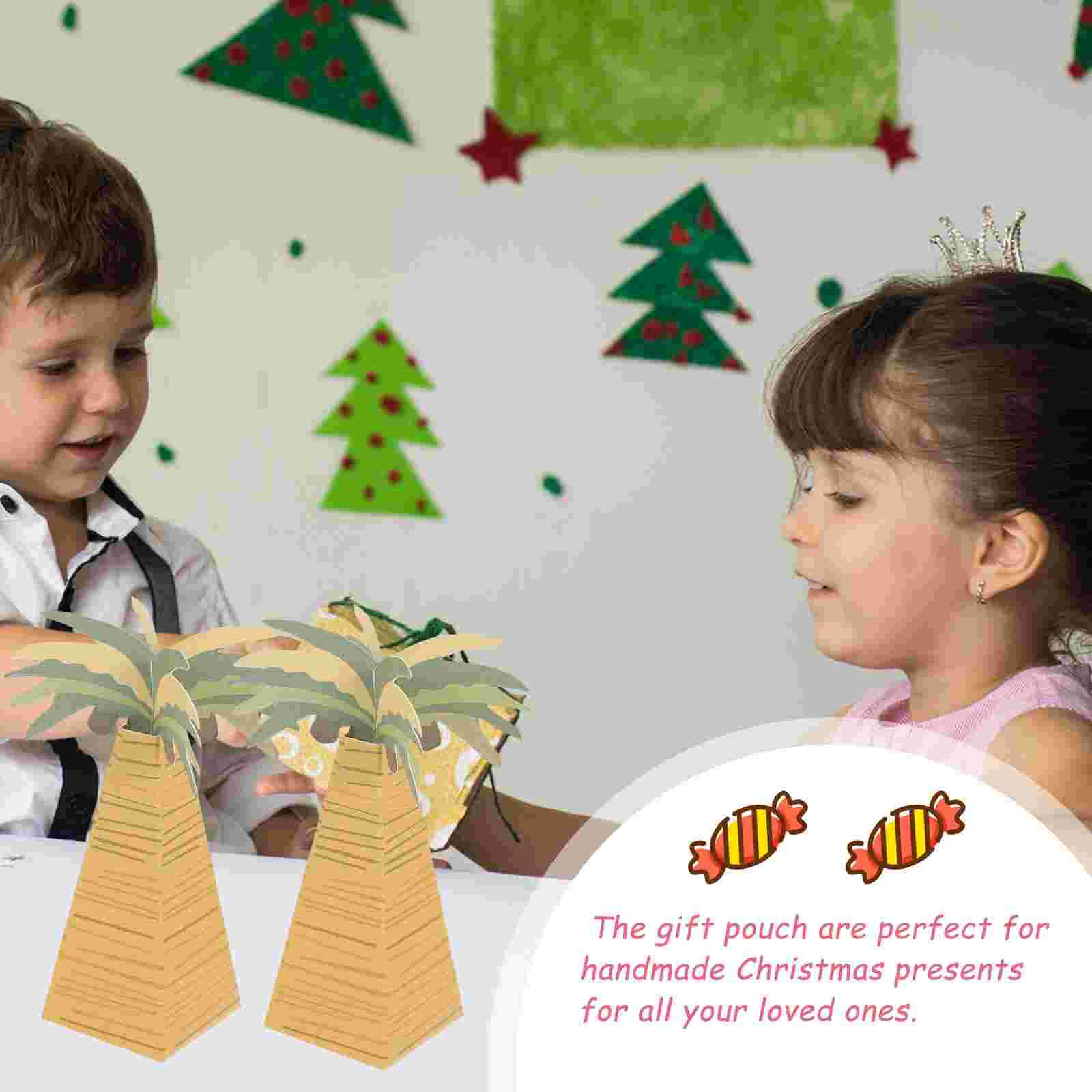 

Candy Box Tree Palm Party Favor Boxes Tropical 3D Luau Favors Hawaiian Wedding Gift Wrapper Case Decoration