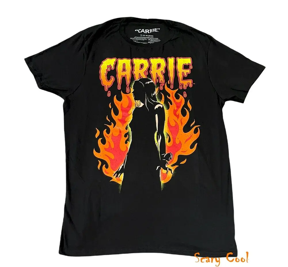 Новая мужская винтажная футболка из фильма ужасов Кэрри Стивен Кинг 1976