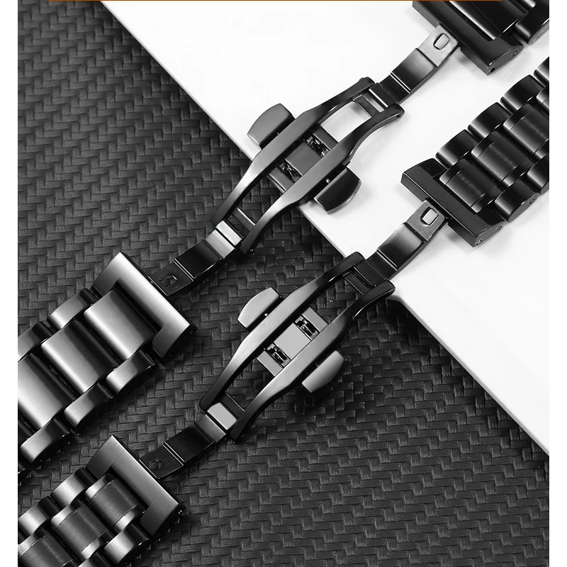 Ремешок из нержавеющей стали для часов Tissot Ar-Мани Citizen Seiko изогнутый браслет с
