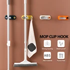 Многофункциональная вешалка для щеток зажим для швабры крючок без необходимости пробивания отверстий кухонная полка самоклеящаяся Швабра Органайзер для ванной бытовой инструмент