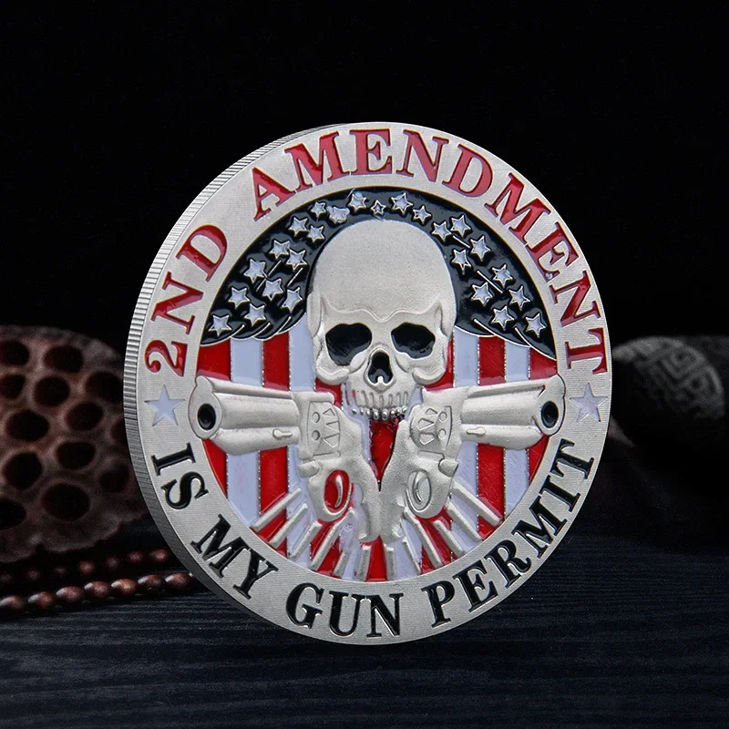 2-я поправка в США — поиск моего пистолета позолоченные монеты-вызов 1791