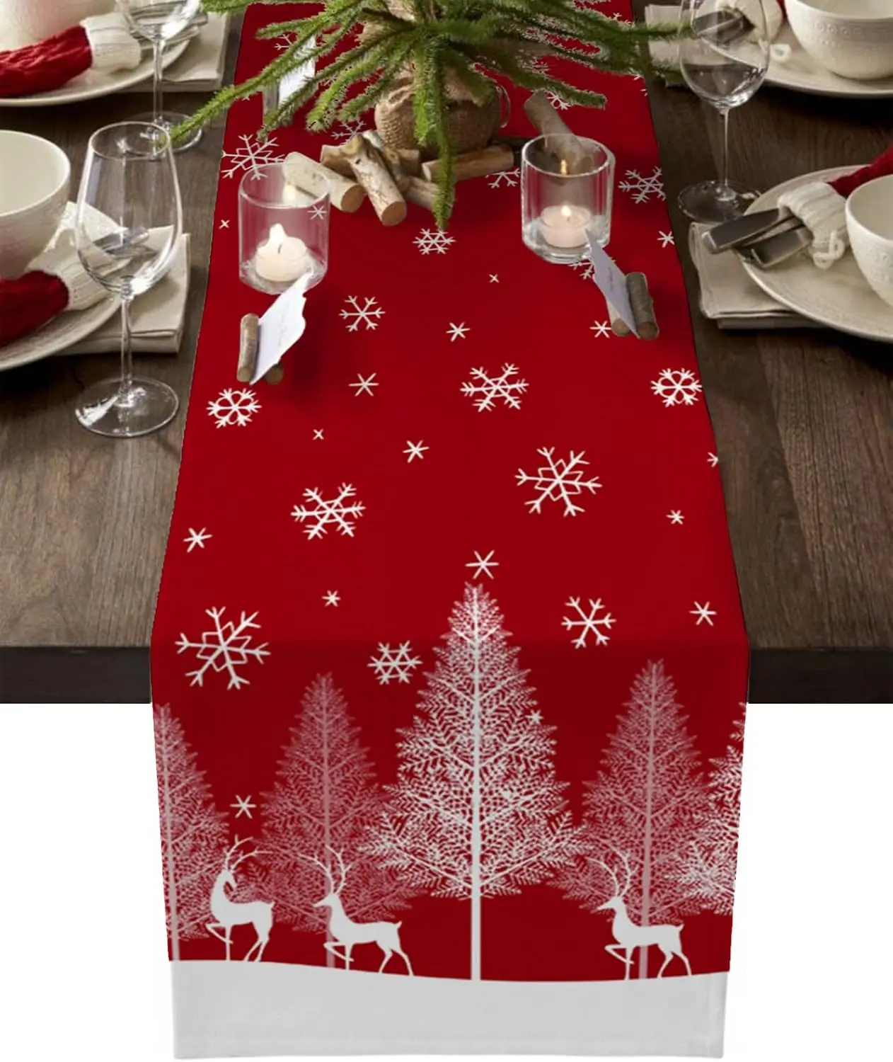 

Льняная скатерть-дорожка для стола