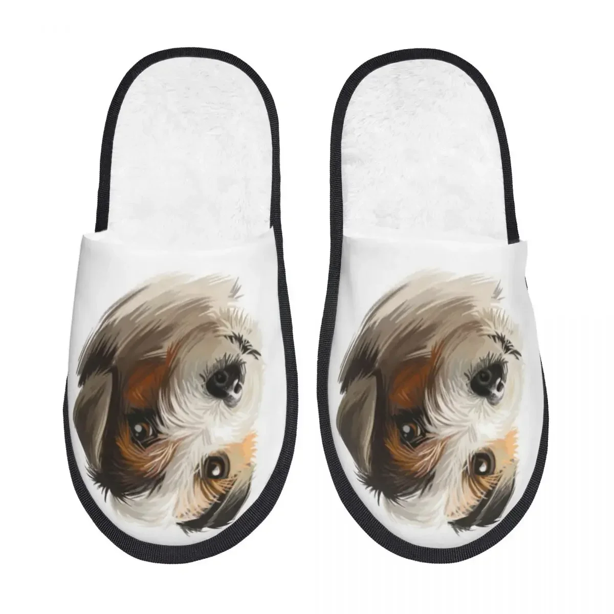 Мягкие тапочки Parson Рассел-терьер собачья портретная Нескользящая напольная