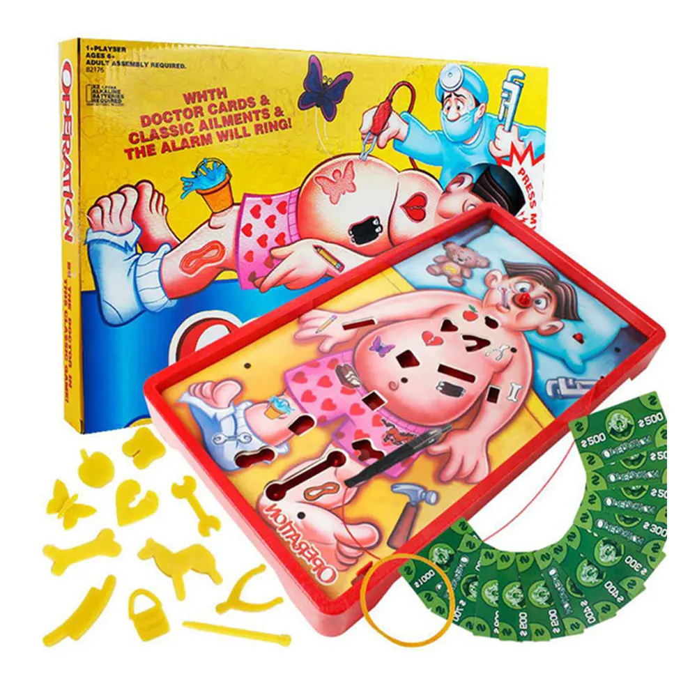 

2022 Party Operation Play Doctor Nurse Toy Set Entertainment Board Children Education Hand Eye Coordination Doctor Pretend Funny