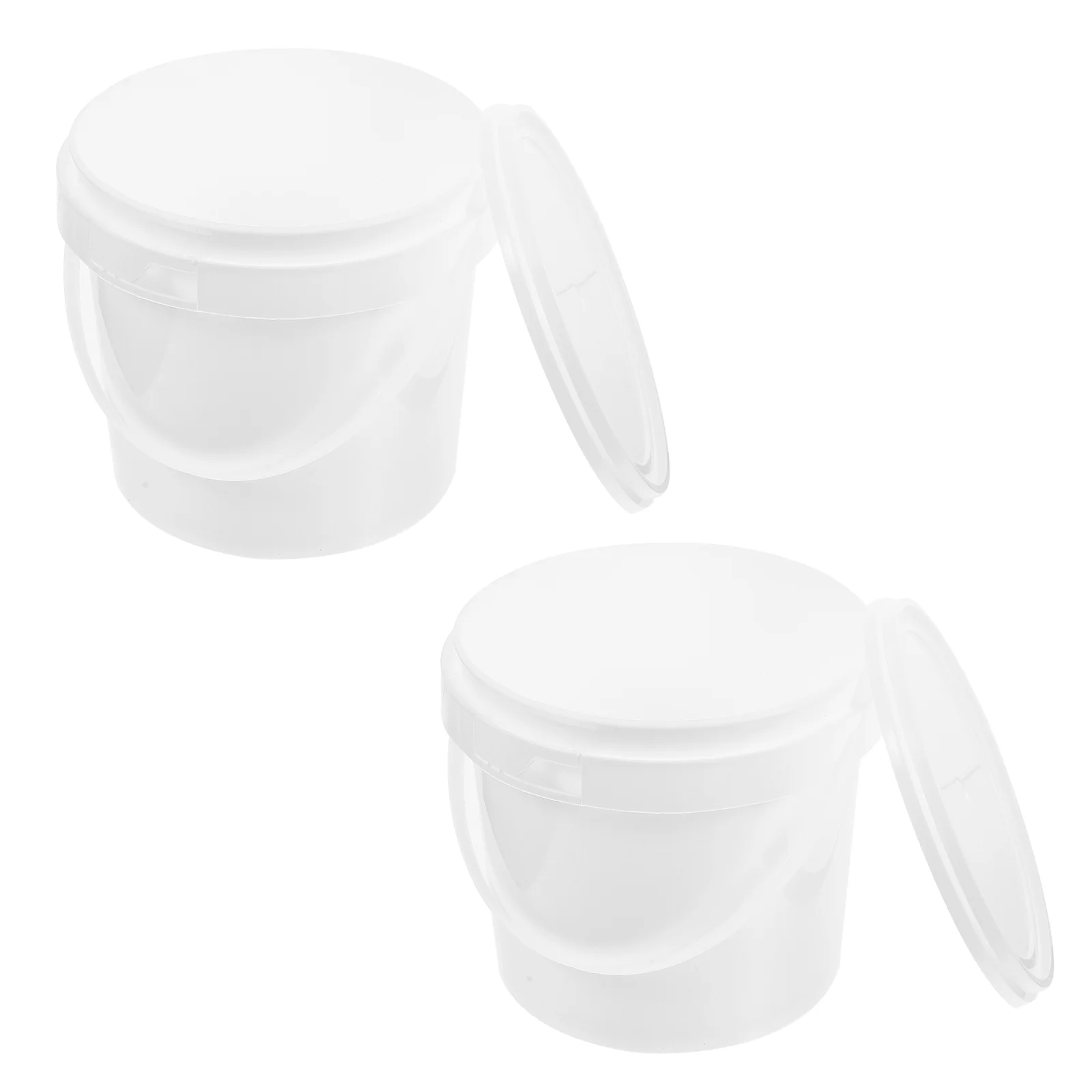

Bucketstorageice White Pail Waterlids Toy Containers Cream Buckets Bathtub Grade Portabletub Lid Round Container Screw Handle