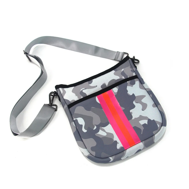 Neoprene Crosssbody Bag Navy Pink Women&rsquo;s Messenger Bags C