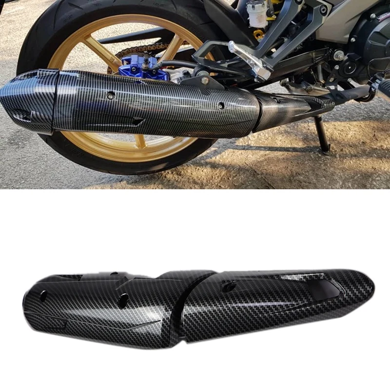 

Motorcycle Exhaust Pipe Cover Guard Heat Shield Anti-Scalding Shell for Yamaha LC150 Y15Zr V1 V2 Y15