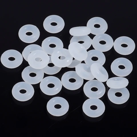 SAUVOO 100 шт. 6/7 мм Силиконовые Бусины-разделители, белые шармы с зажимом, безопасная пробка для ожерелья, браслетов, сделай сам, изготовление ювелирных изделий