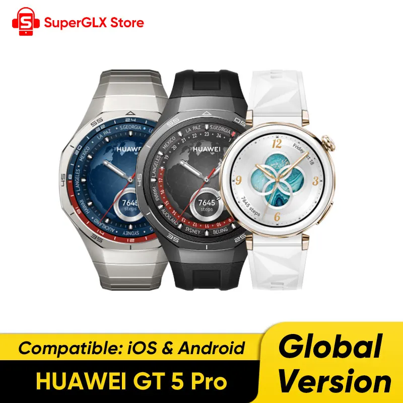 Фото Глобальная версия HUAWEI Watch GT 5 Pro Smartwatch GT5 Pro, совместимые с iOS и Android №1