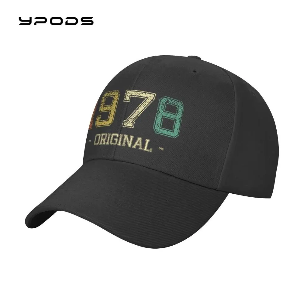 

2022 Vintage Born In 1978 Baseball Cap Men Women Adjustable Adult 44 Years Birthday Gift Hat Hip Hop Snapback Summer Hats