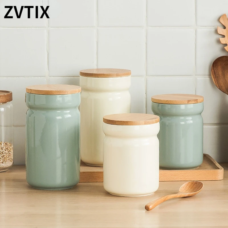 

Керамические герметичные чайные банки с бытовыми предметами, стандартные контейнерные коробки, банки для бытовых принадлежностей, маленьк...