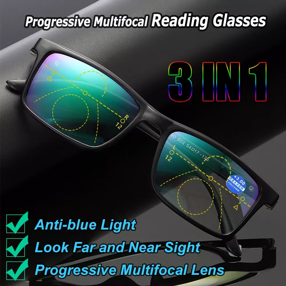 

Unisex Reading Glasses Anti Blue Light Presbyopia Eyeglasses Far Sight Spectacles Hyperopia Diopter Eyewear
