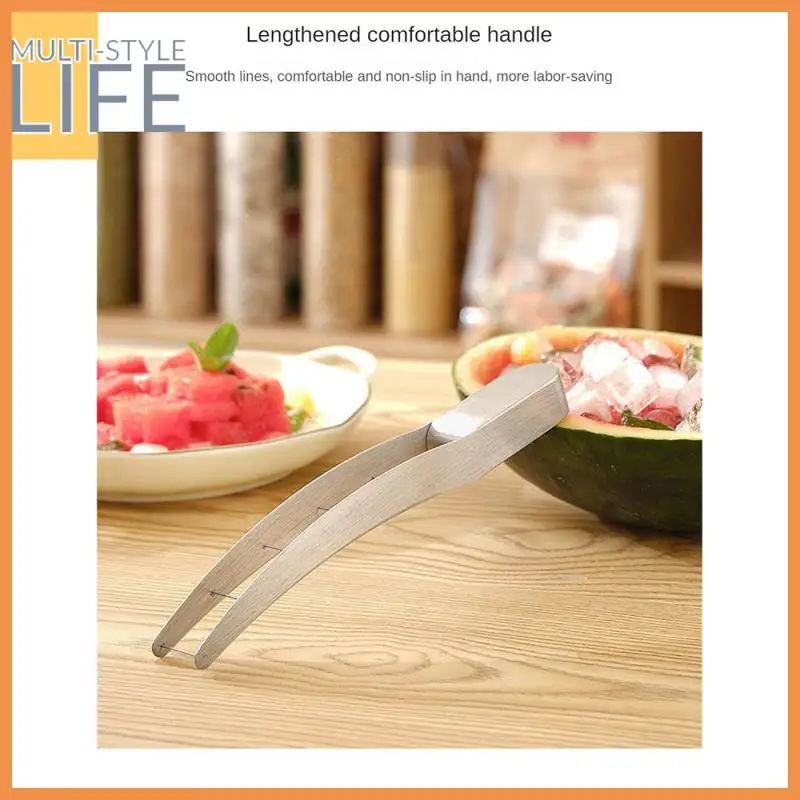 

Convenient Fruit Divider 304 Stainless Steel Cutter Artifact Multifunctional Fruit Eating Tool Set Watermelon Cutter Fruit Tools