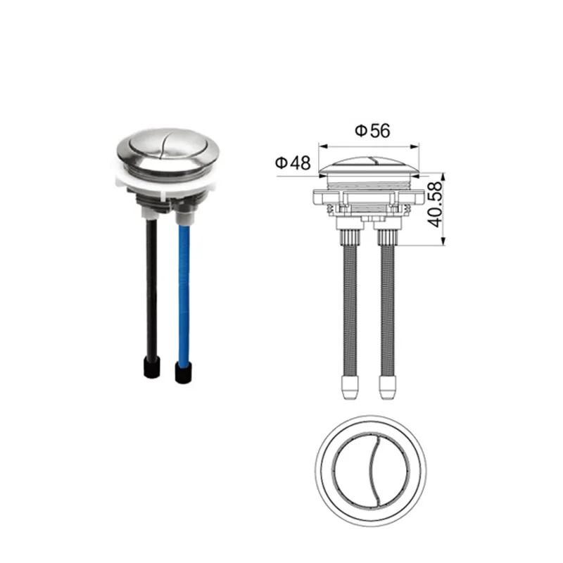 Рисунок 5 - WDI B5502 Кнопка 48 мм двойная