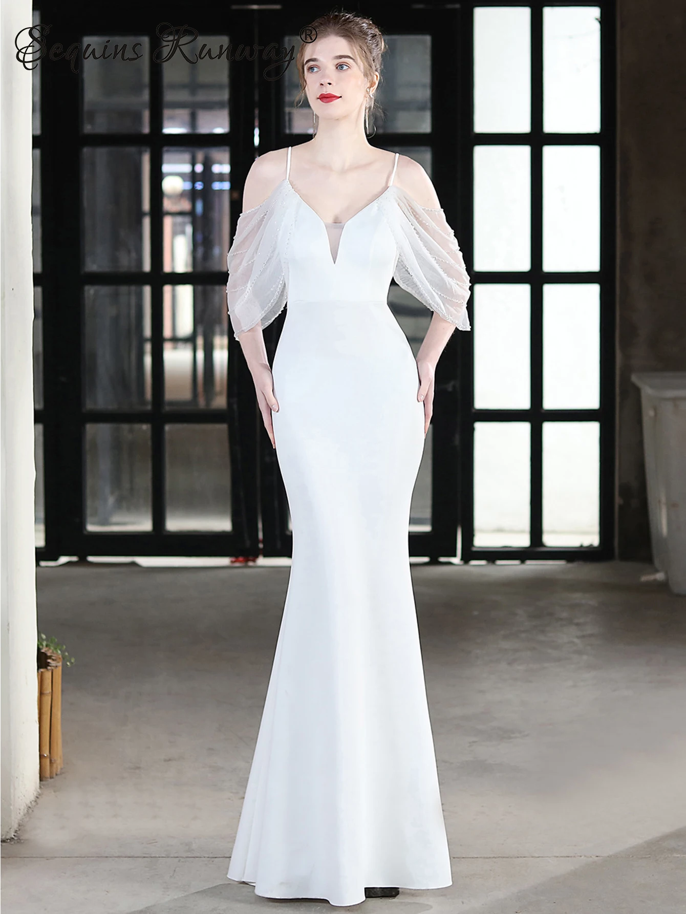 Женское платье-макси с открытой спиной летнее элегантное облегающее длинное