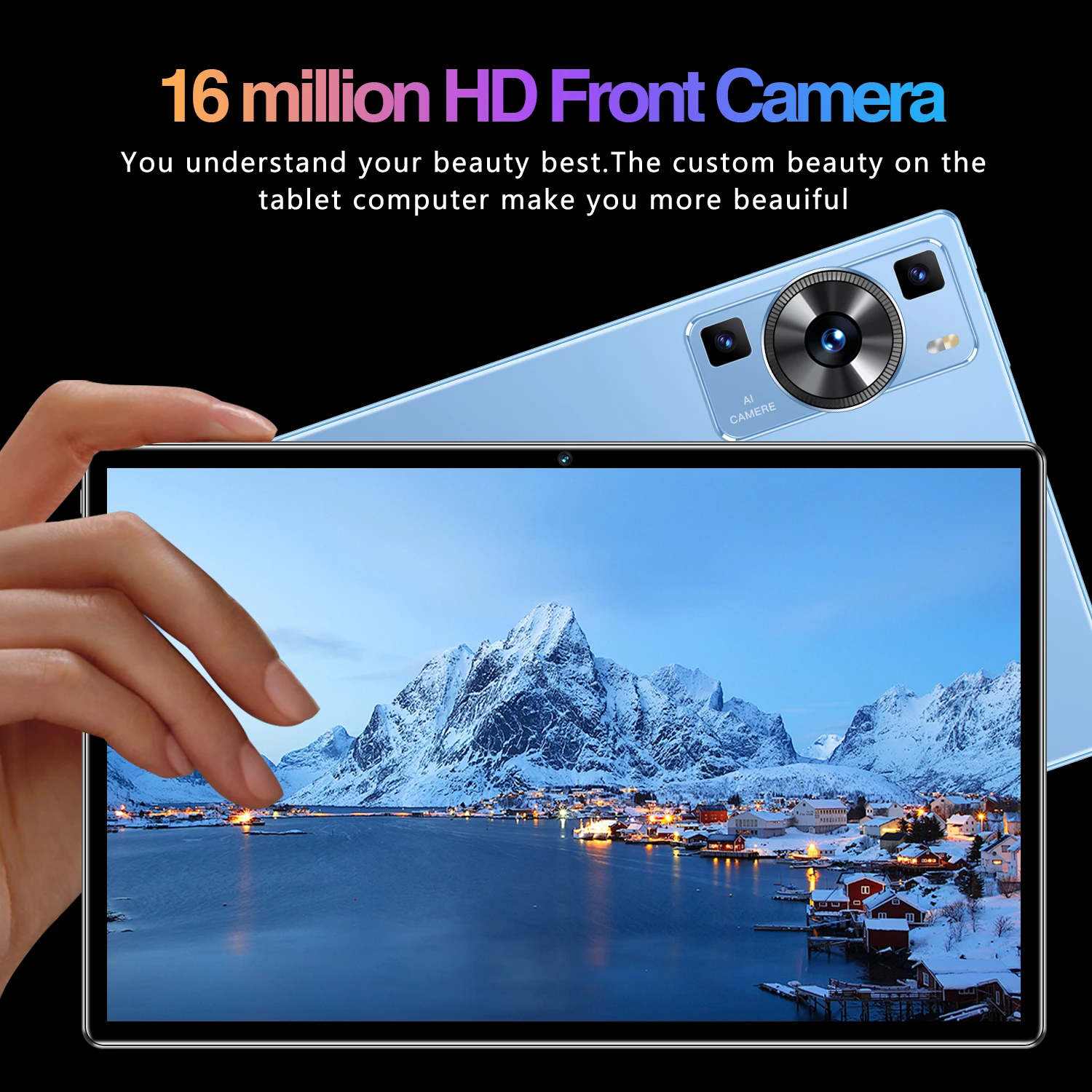 Планшет P60 Pro Android 14 16 ГБ ОЗУ 1028 ПЗУ 10 1 дюйма Snapdrago 888 5G Dual SIM-карта Bluetooth WIFI HD 4K