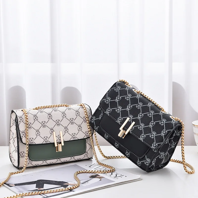 

New Women's Bag PU Leather Shoulder Bag Fashion Chain Crossbody Bag Luxury Messenger Bag Women Purses and Handbags