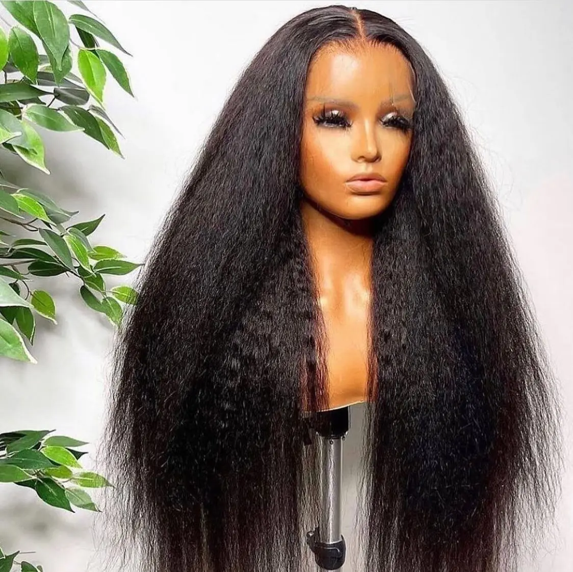 

Kinky Straight Lace Front Human Hair Wigs 13x4 Lace Frontal Wig Remy 30 Inch Brazilian Yaki Straight Human Hair Wigs For Women
