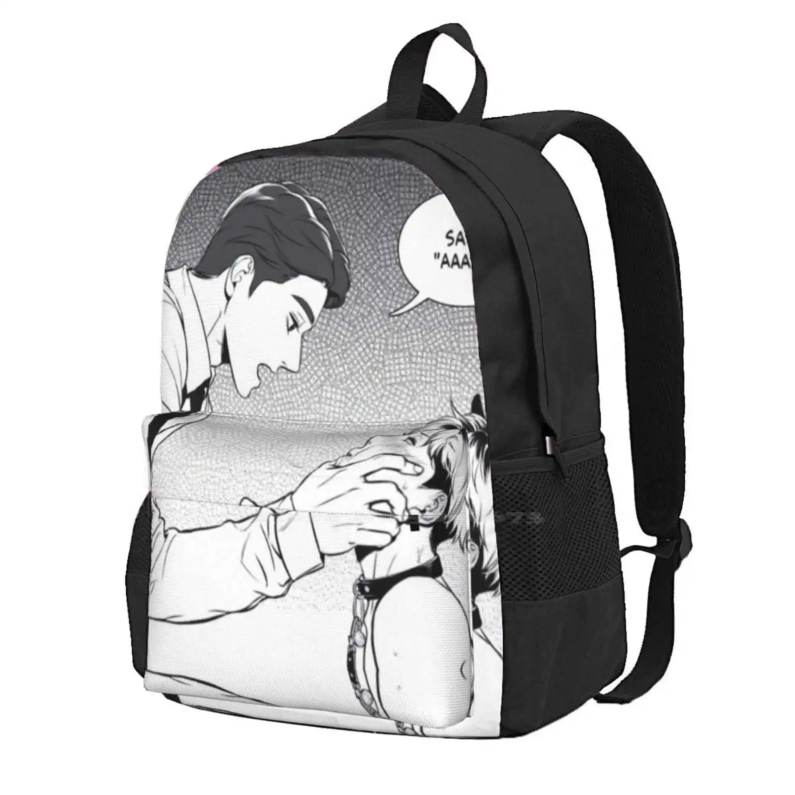

School Bag Big Capacity Backpack Laptop 15 Inch Manhwa Manga Yaoi Bl Chanwoo Myung Dae