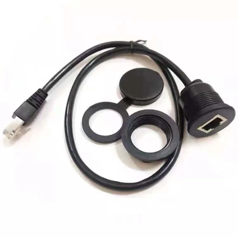 0,5/1/1, 5 м CAT5E Ethernet водонепроницаемый кабель, rj45 IP67 штырь-гнездо