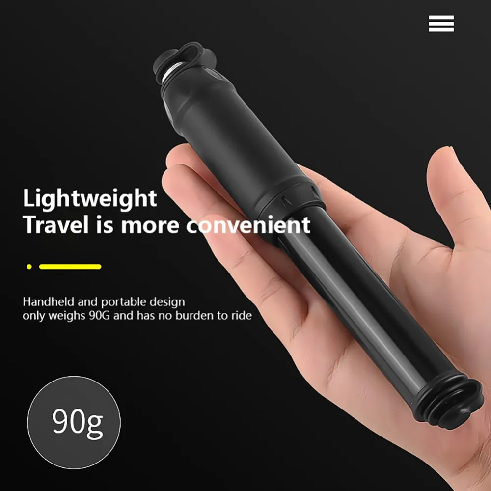 

Велосипедный мини-насос, ручной воздушный насос из алюминиевого сплава, 100psi, для накачки шин, с клапаном, для горных велосипедов