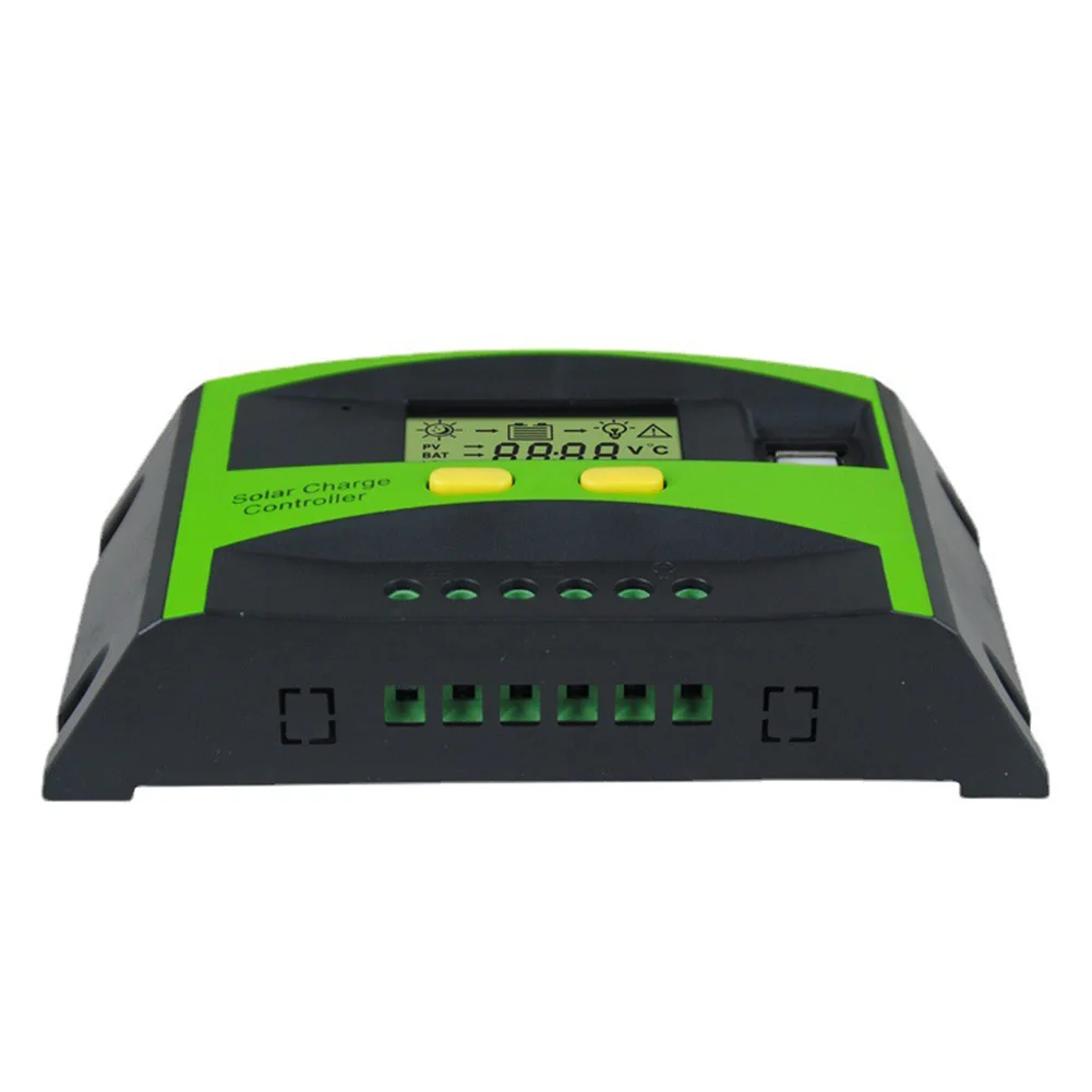

New *Double USB Port Solar Controller Controller Charge And Discharge LCD Display Solar Controller Dual USB Output