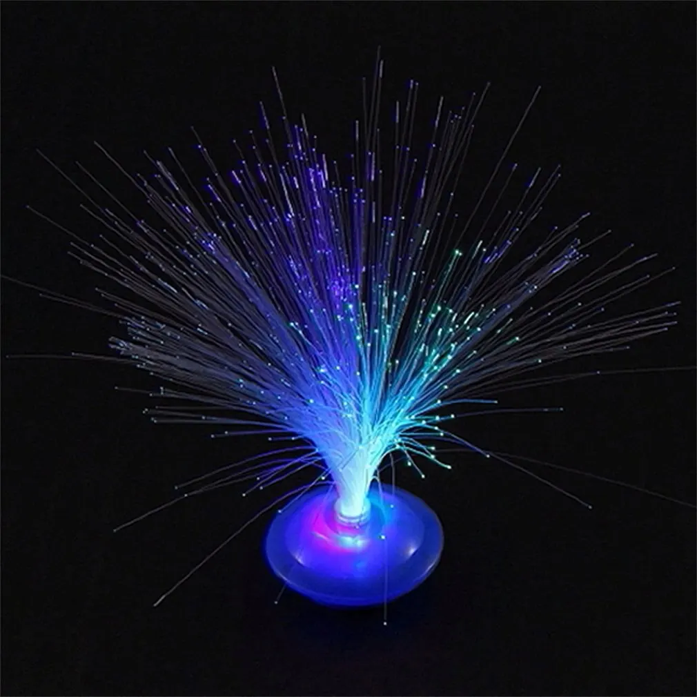 

Party Bar Decor Beautiful Romantic LED Lamp Color Changing LED Fiber Optic Nightlight Lamp Small Night Room decoration Light