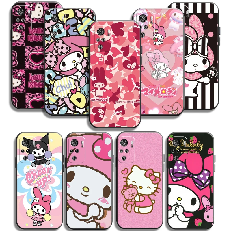 

Hello Kitty 2022 Phone Cases For Xiaomi Redmi Note 10 10 Pro 10S 10 5G Coque Soft TPU Carcasa