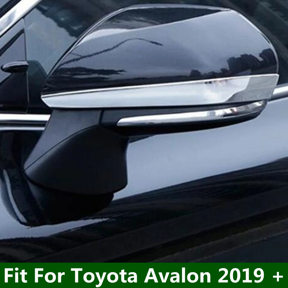 

Side Auto Door Rearview Mirror Decoration Cover Strip Trim For Toyota Avalon 2019 - 2023 Chrome Accessories Exterior Refit Kit
