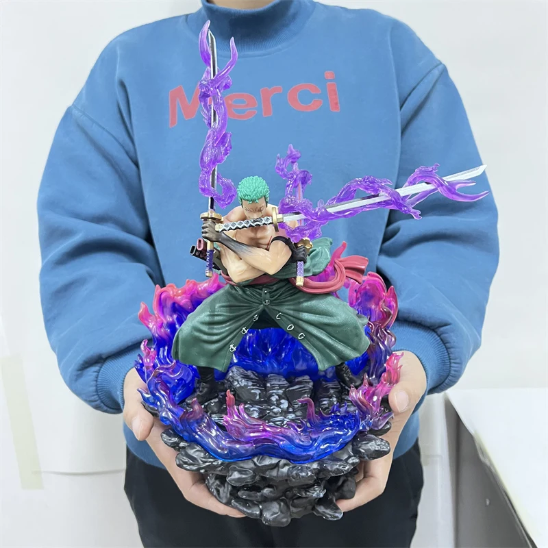 

Аниме One Piece, фигурка ророноа, Зоро ВАО, три головы и шесть рук, девять ножей, движение Шура из ПВХ