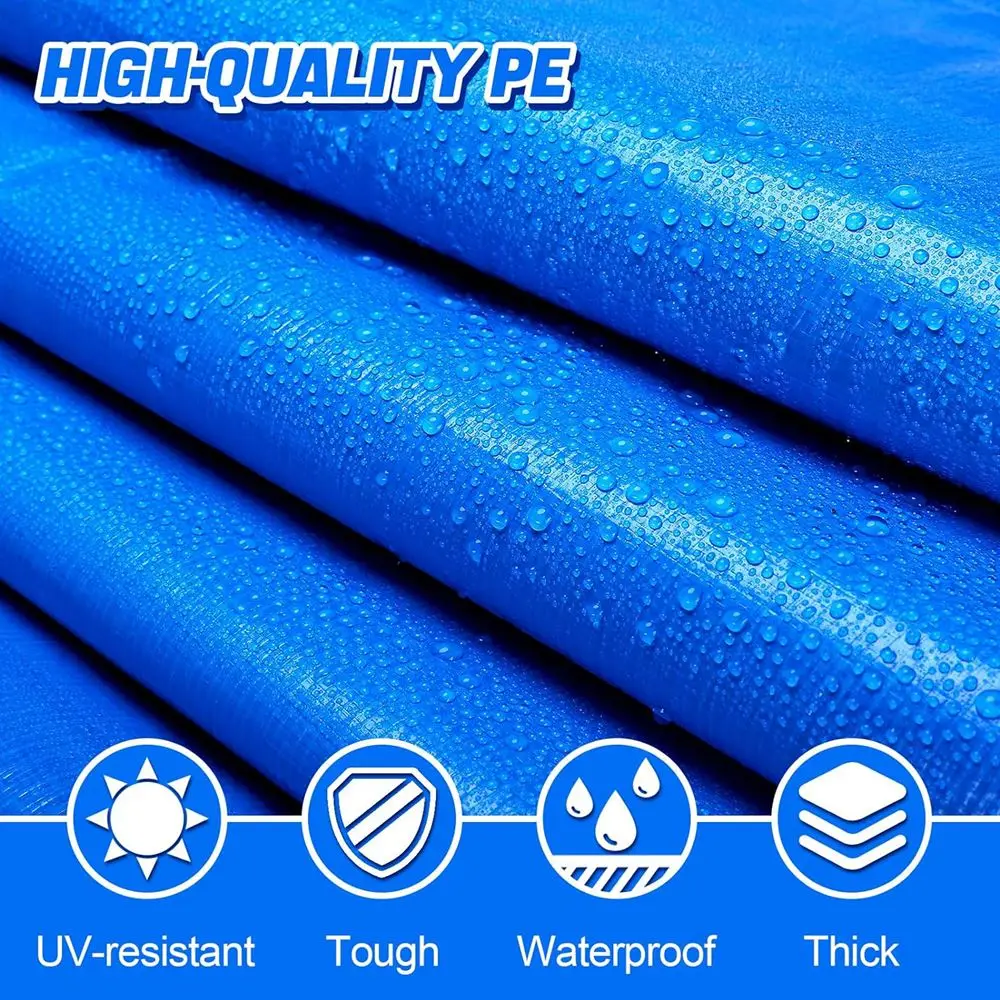 Надувной матрас для бассейна полиэтиленовый коврик с защитой от разрыва